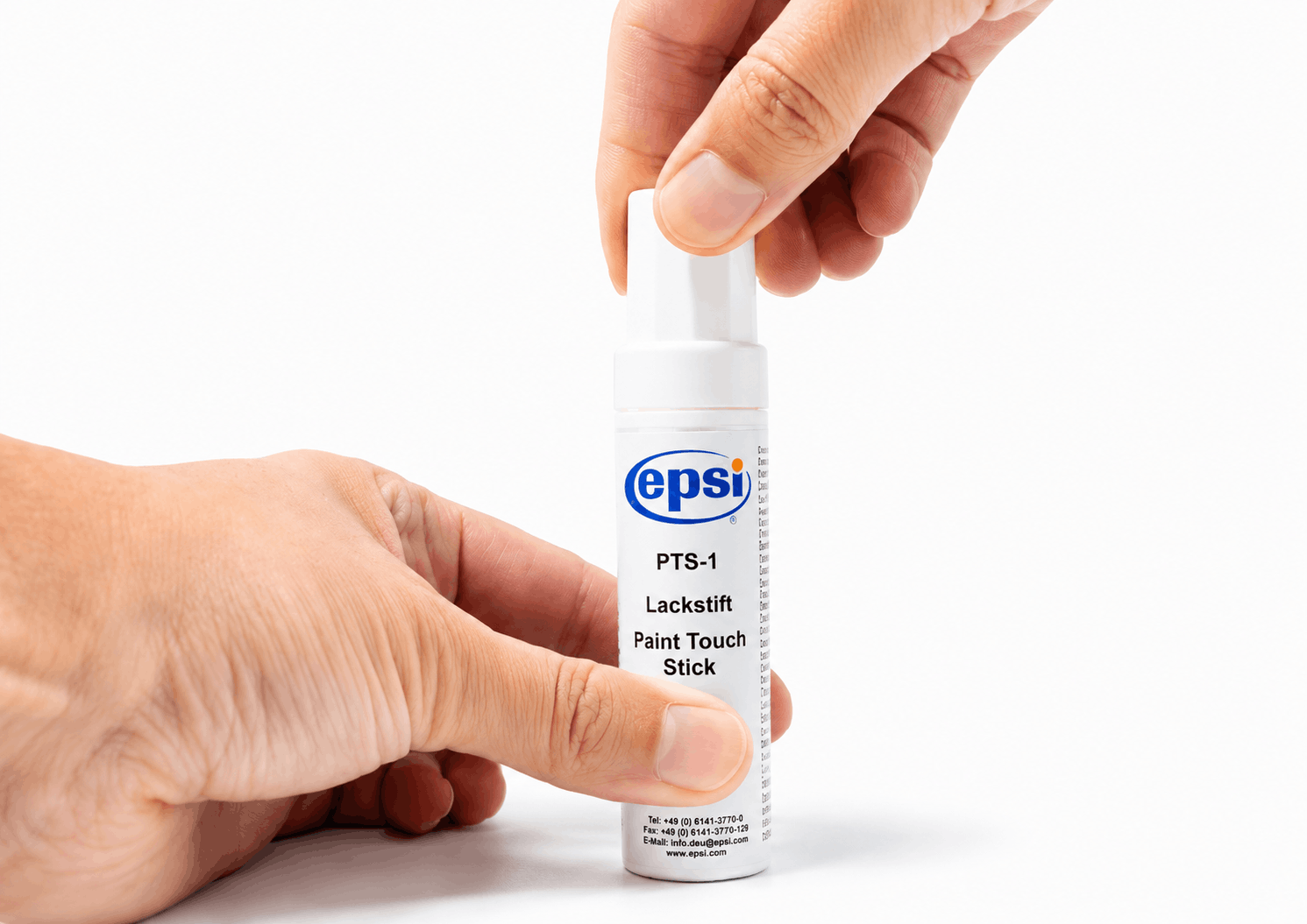 Closing the EPSI Paint Touch Stick for storage and reuse